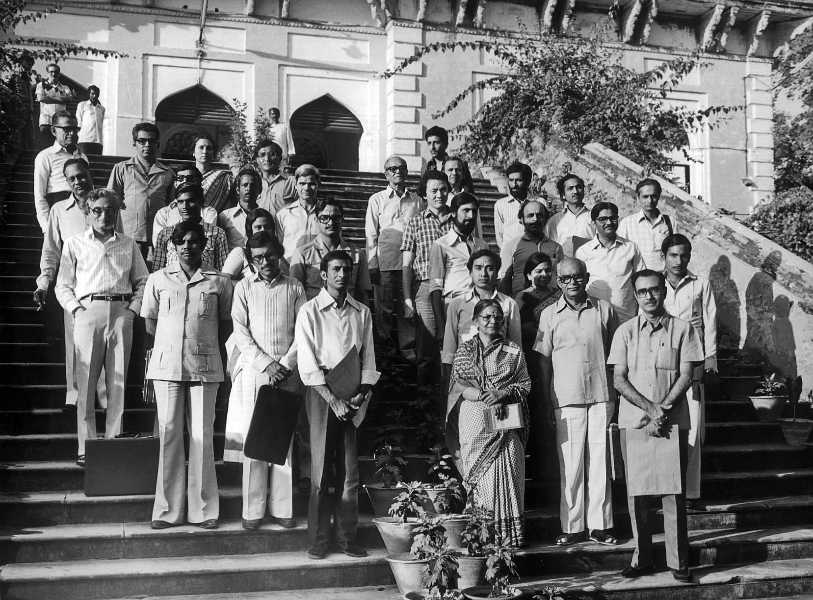 One day program of All India Museum Camp. Participants at AIIS Varanasi Center, October 28, 1983.